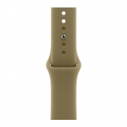 Apple Watch S12 46 mm Dark Bronze Aluminum Case | Olive Sport Band, S/M