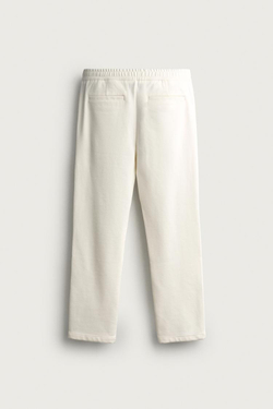 ZARA КОМФОРТНЫЕ БРЮКИ RELAXED FIT, ЖЕЛТОВАТО-БЕЛЫЙ