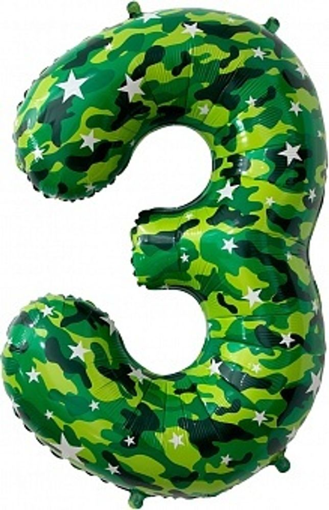 К 34''/86 см Цифра 3 Камуфляж