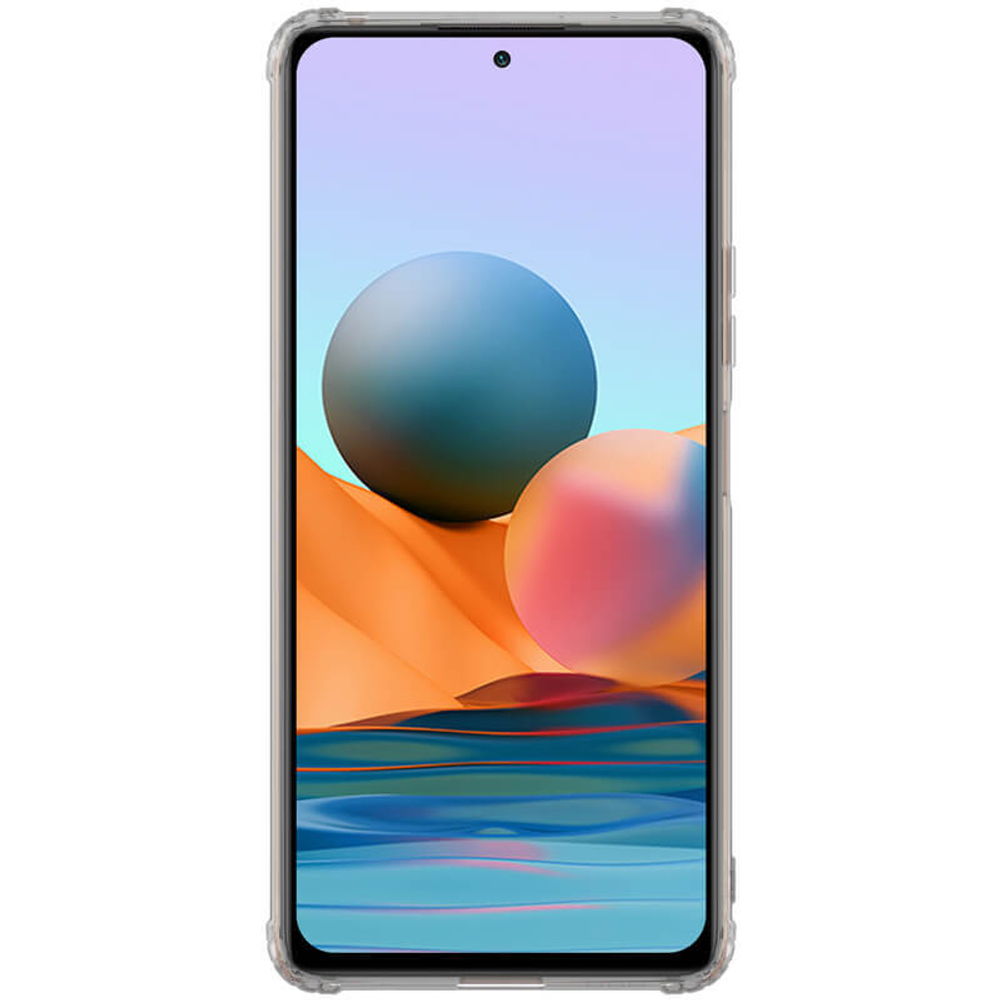 Прозрачный силиконовый чехол Nillkin Nature для Xiaomi Redmi Note 10 Pro