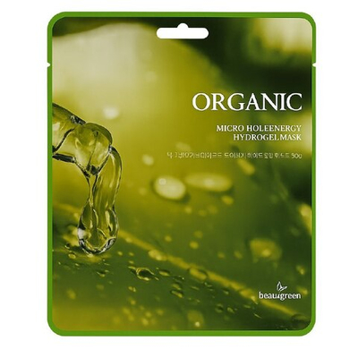 *BeauuGreen Organic Hydrogel Mask Micro Hole Energy Органическая гидрогелевая маска с микроотверстиям, 30 гр