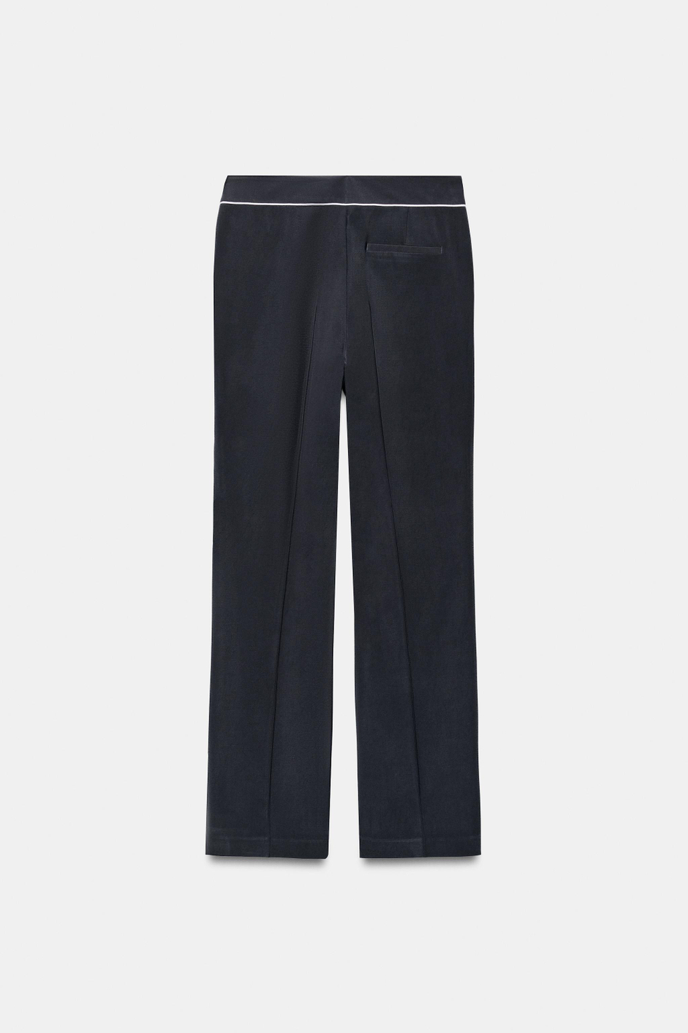 БРЮКИ С КОНТРАСТНОЙ ОТДЕЛКОЙ — ZARA