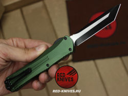 Heretic Knives Manticore-E T/E - зеленая рук, черный клинок RK/Н109