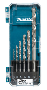 Набор сверл по металлу HSS-G, 2-8 мм, 6 шт Makita D-75742