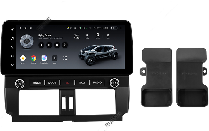 Магнитола для Toyota Land Cruiser Prado 150 2013-2017 - Teyes LUX ONE монитор 12.3" 2K QLED на Android 10, Быстрая, CarPlay, 4G SIM-слот