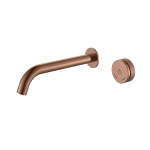 Смеситель автоматический для раковины из стены на 2 отв. Boheme TECH Copper Brushed