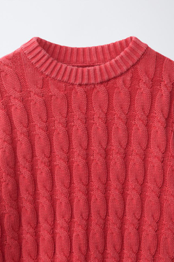 ZARA - FRUIT OF THE LOOM™ СВИТЕР, КРАСНЫЙ