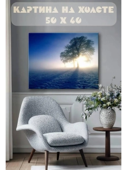 Картина на стену 40 X 50 Зимний пейзаж