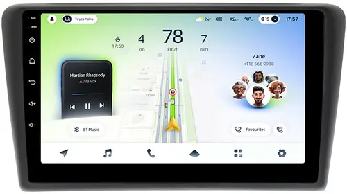 Магнитола для Skoda Rapid 1 2012-2020 (рамка тип 1) - Teyes CC4L монитор 9" IPS, Android 14, Быстрая, Snapdragon 662, CarPlay, 4G SIM-слот