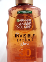 Cолнцезащитный невидимый спрей SPF30  Garnier Invisible Protect Glow с витамином Е и экстрактом арбуза, 150 мл