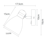 Спот Arte Lamp FAFNIR A5047AP-1BK, 1хE27