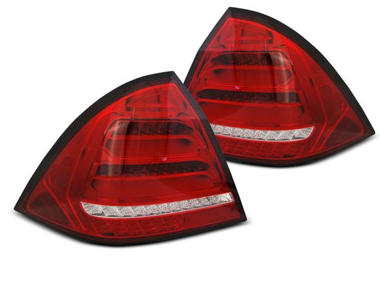 Фонари задние MERCEDES W203 SEDAN 04-07 RED WHITE LED BAR