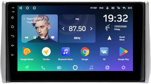 Магнитола для Toyota RAV4 5 2019-2025 (правый руль, с горбом) - Teyes CC2 PLUS монитор 10.1" QLED, Android 10, Быстрая, SIM-слот