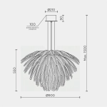 Подвесная люстра MODELUX ML.2420.900 CP