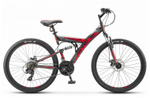 Велосипед STELS Focus MD 26" 21-sp V010 рама 18" Чёрный/красный (требует финальной сборки)