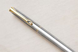 Роллер Diplomat Traveller stainless steel gold (D20000651) 2