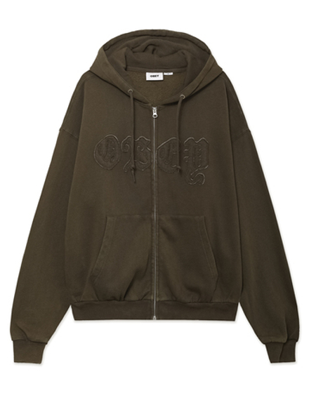 Толстовка С Капюшоном На Молнии Obey Gothic Zip Hood