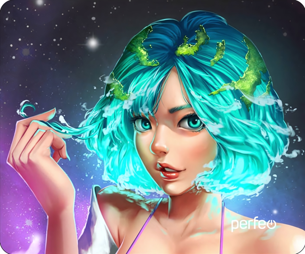 Perfeo Коврик для компьютерной мыши "Anime", Рис.18 (240*200*2 мм), ткань+резиновое основание