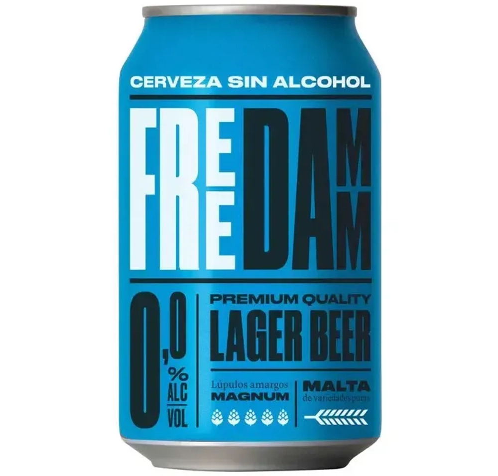 Пиво Estrella Free Damm 0.0% 0,33 л. in can