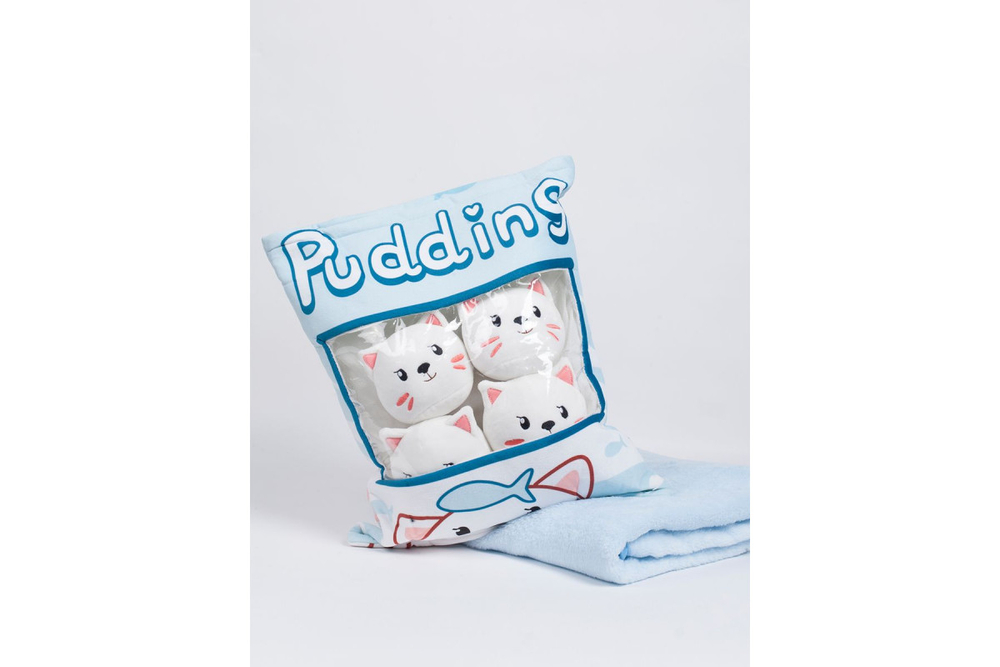 Игрушка подушка с пледом Funfur Pudding