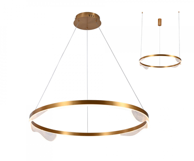 08263-80,36 Подвес Кастела латунь d80 h150 Led 40W (3000K) 2 типа крепления