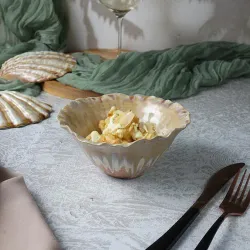 Салатник 200 мл d 11,3 см h8 см емкость для закусок Pearl Coral Flower Frutti di Mare P.L. [4]