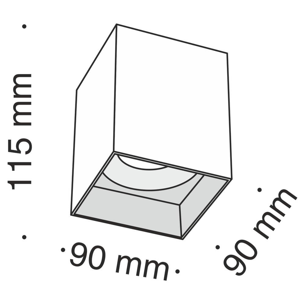 Потолочный светильник Technical C015CL-01W