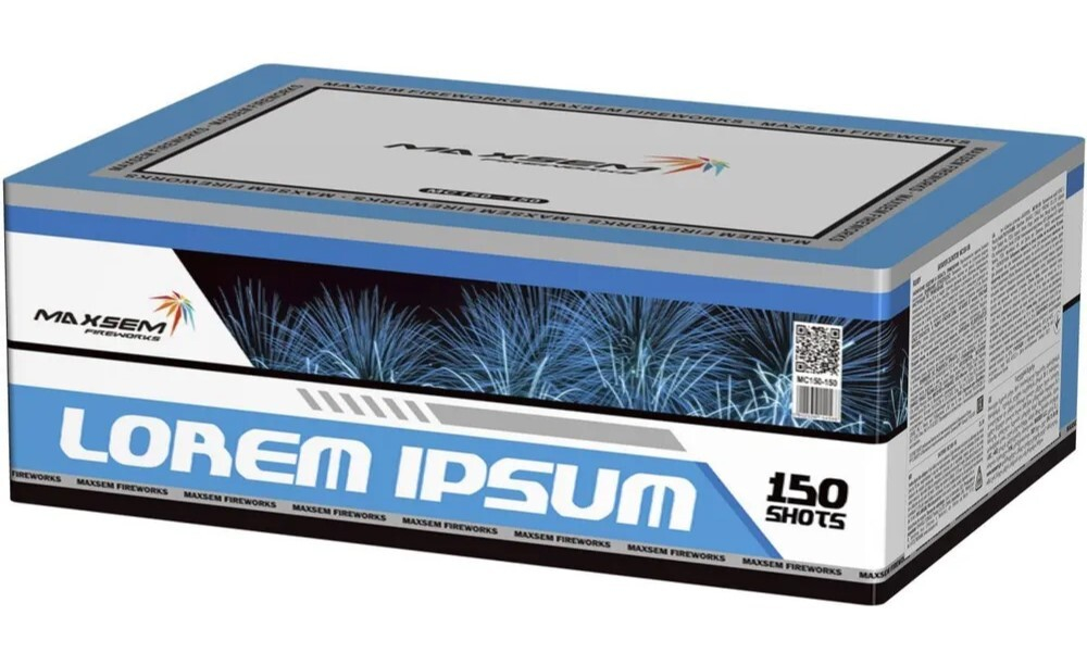 MC150-150 Салют "LOREM IPSUM" (1,5" х 150 залпов)