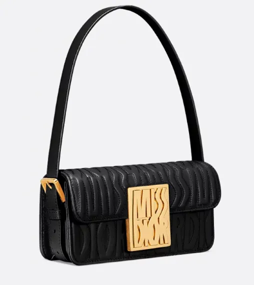Сумка с клапаном Miss Dior черный