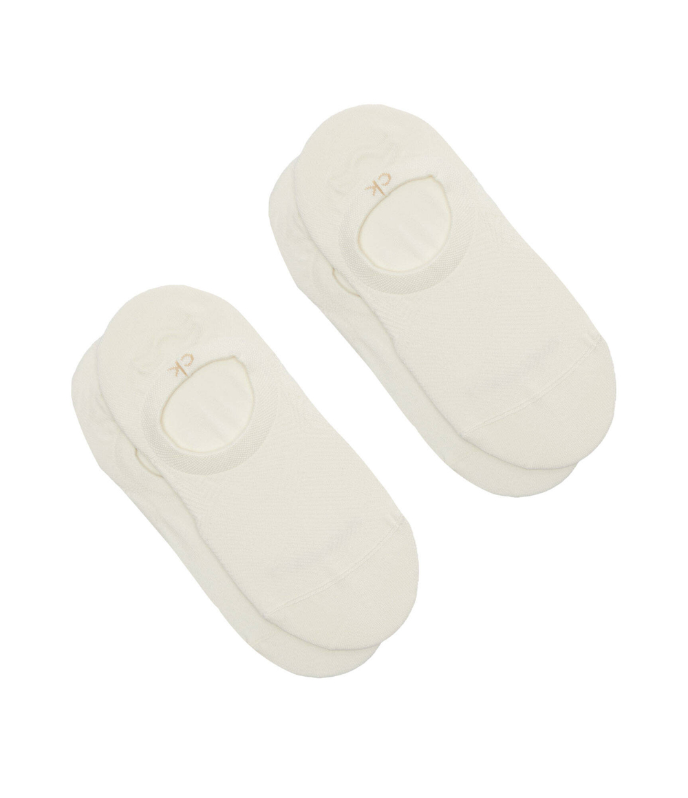 Носки/носки-следы 2 пары Calvin Klein - экрю(701232644)