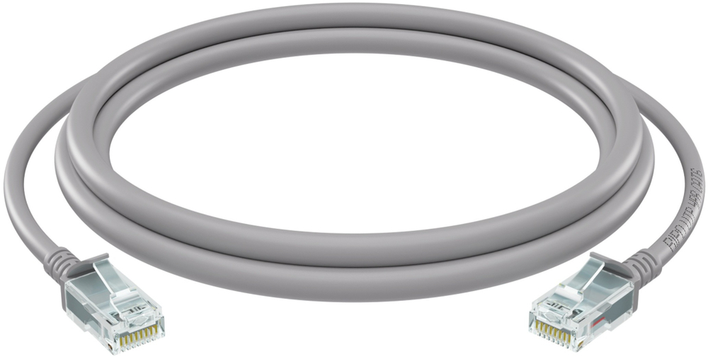 Патч-корд Ripo Standart UTP4 Cat 5E, Cu, RJ45, 25 m (серый)