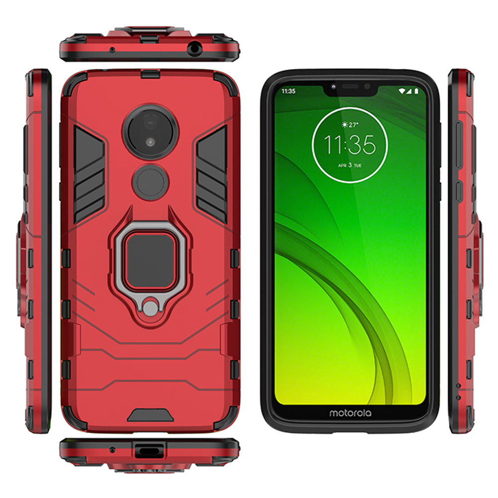 Противоударный чехол с кольцом Panther Case для Motorola Moto G7 Power