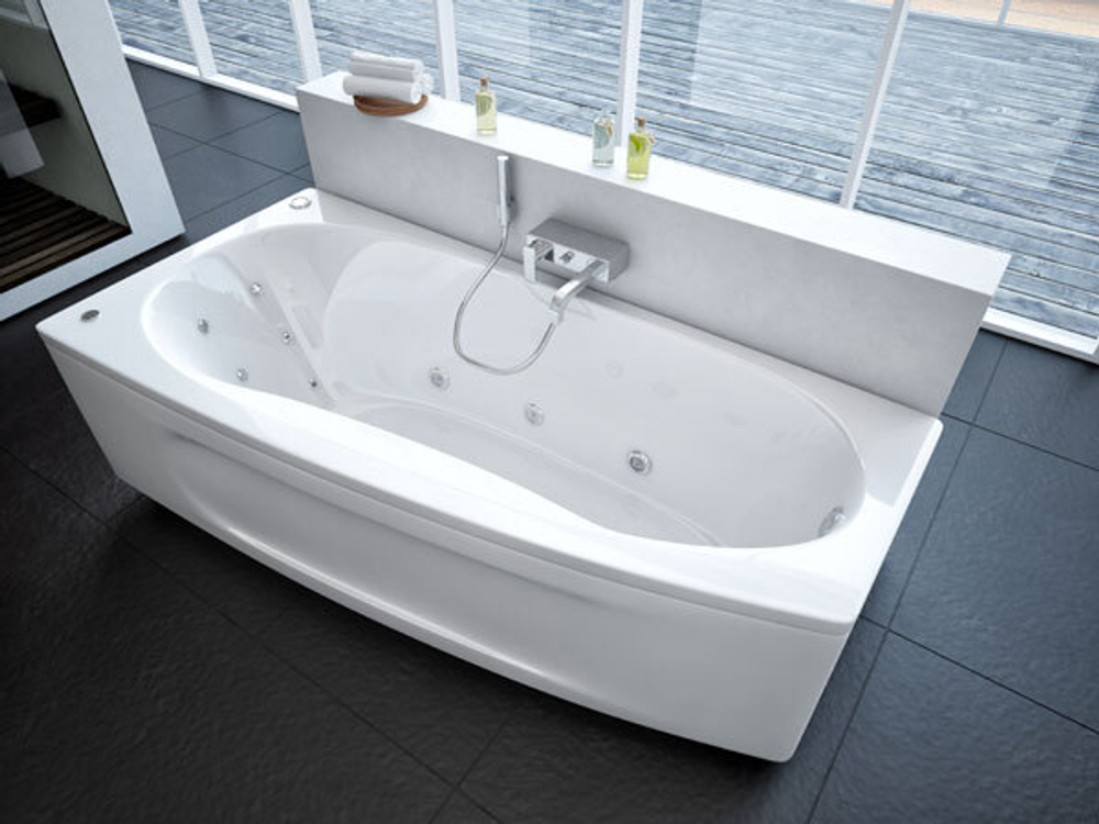 Акриловая ванна Aquatek (Акватек) Пандора 160x75 L, с каркасом и сливом-переливом