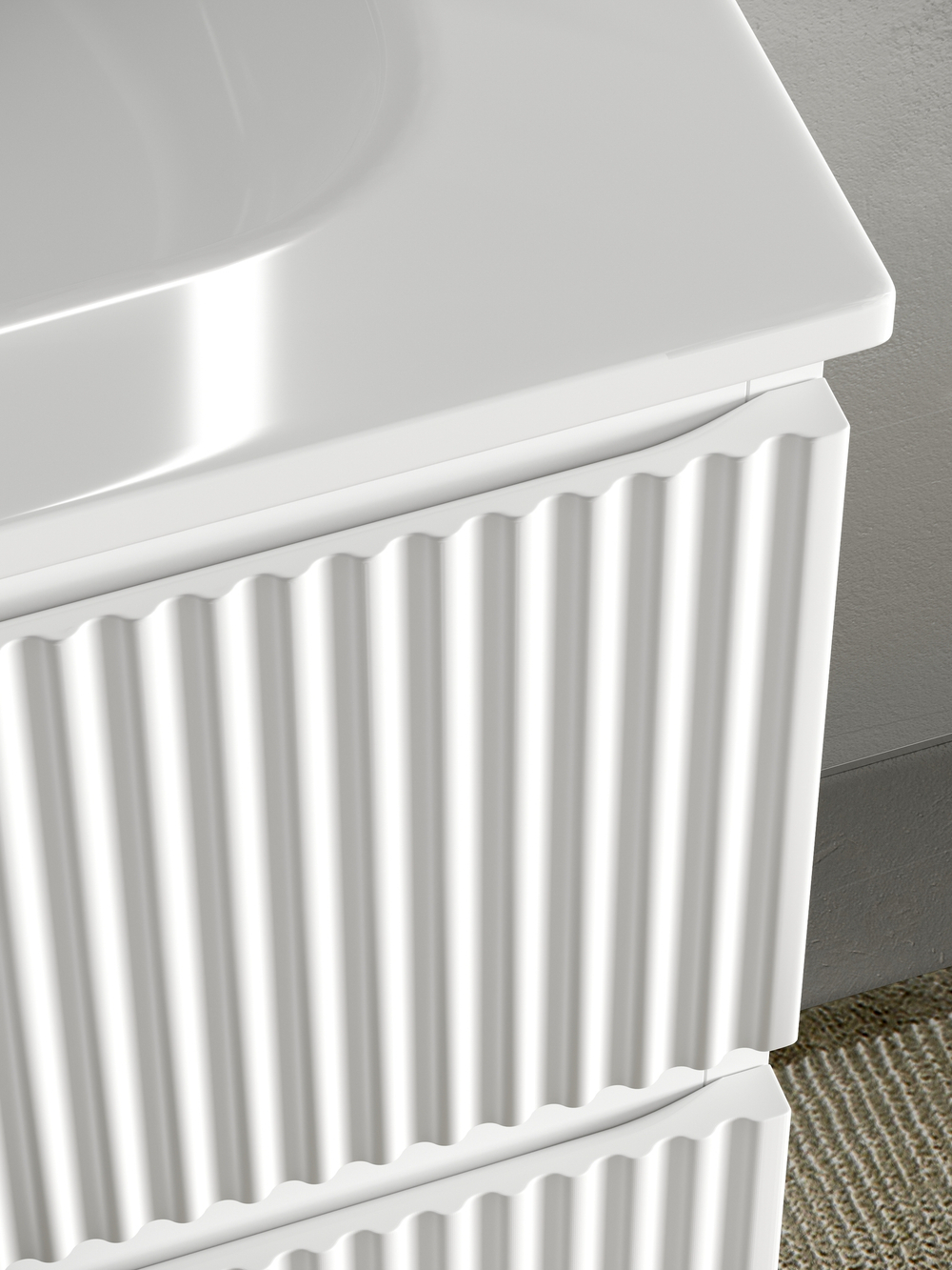 Тумба с раковиной Sancos Snob R 80 см SNR80W bianco