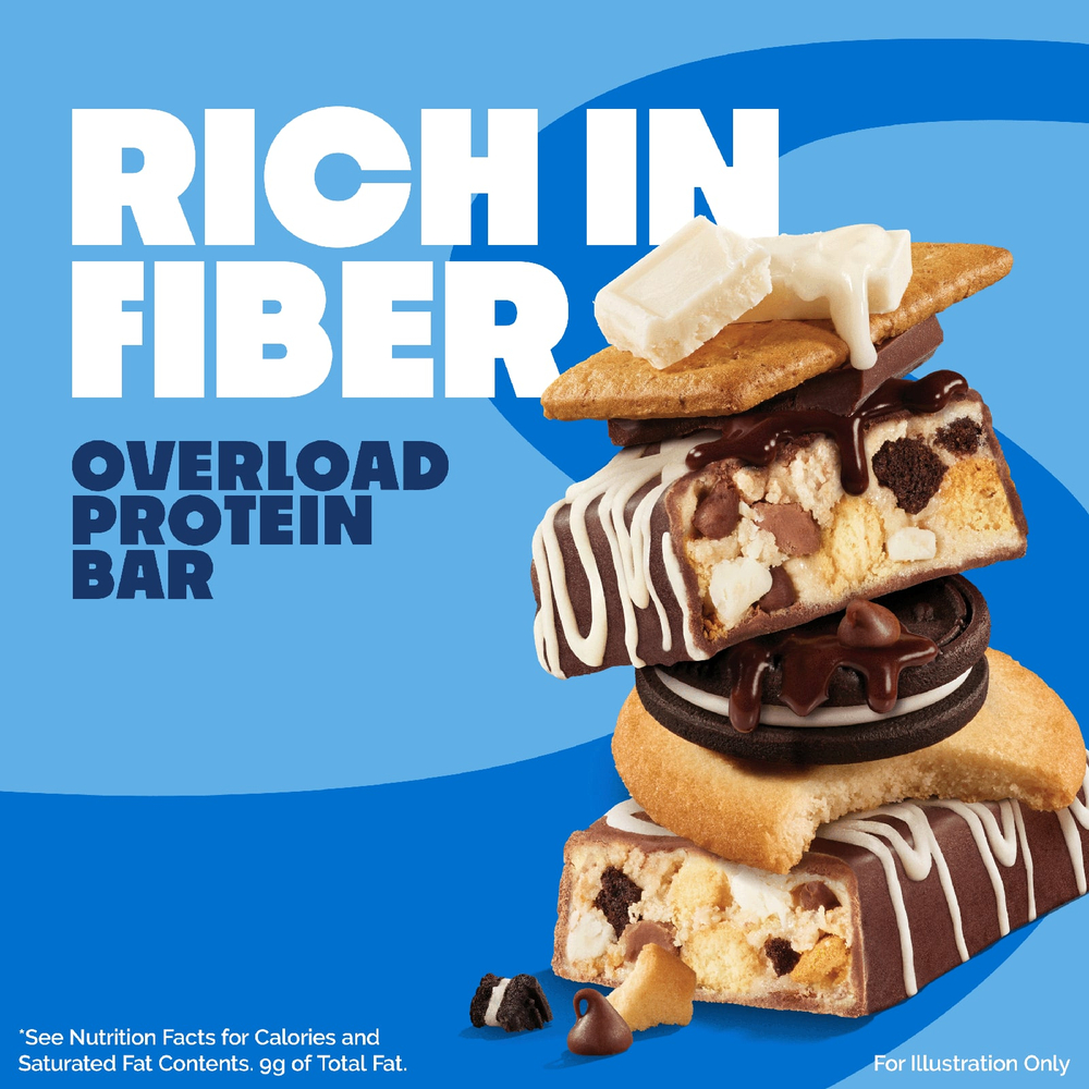 Quest Nutrition, Протеиновый батончик Overload, Cookie Commotion, 12 батончиков, 58 г (2,04 унции)