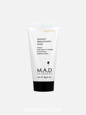 Восстанавливающая маска для нормализации тона кожи Radiant Brightening Mask M.A.D. Skincare 60 гр.