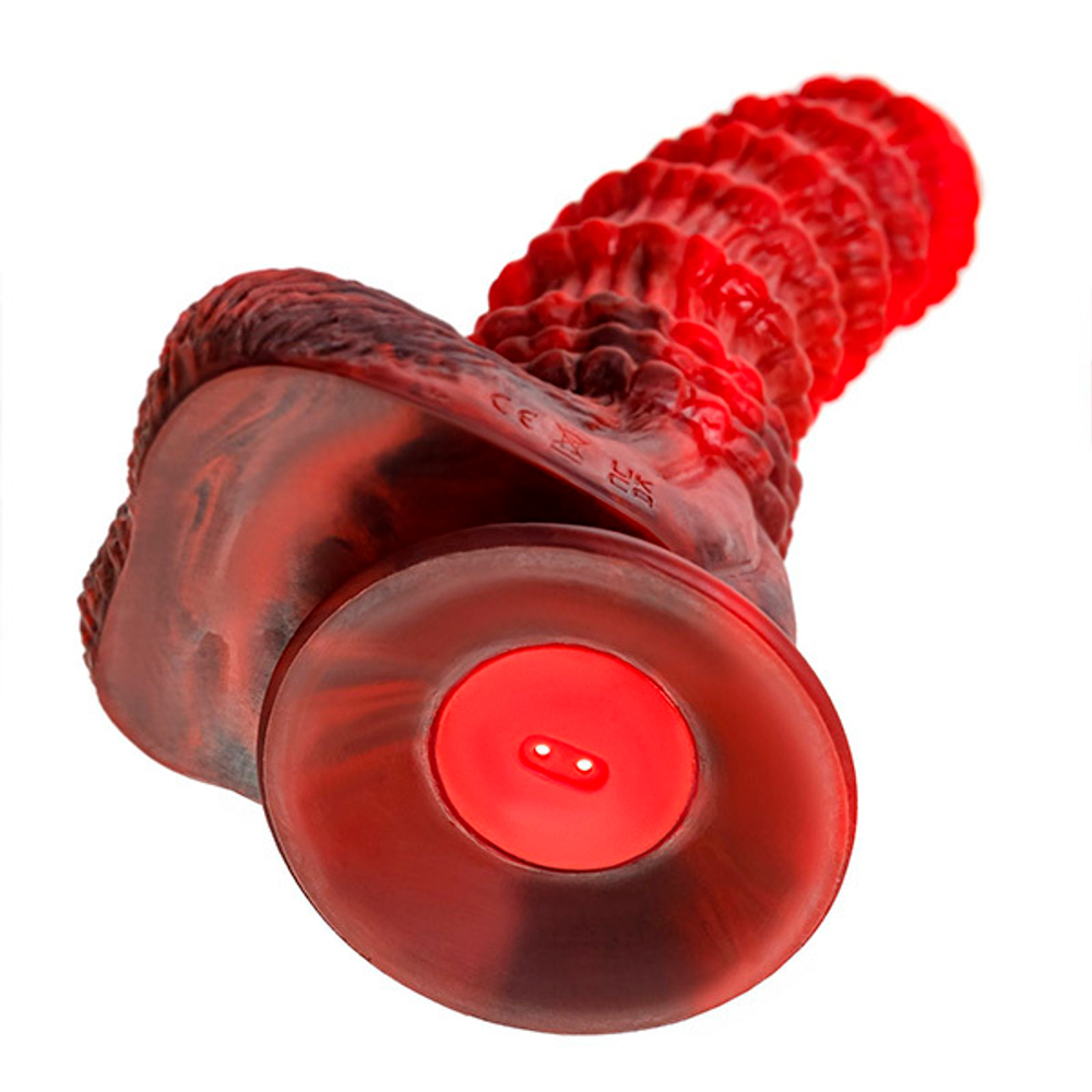 Силиконовый вибратор 27см ToyFa Black&Red Monster Tops 901021