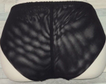Женские трусики-слипы из эластичного кружева (Размер: 4X) (Цвет: черный)