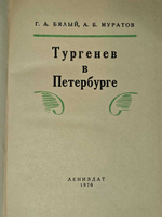 Тургенев в Петербурге. Муратов Аскольд Борисович