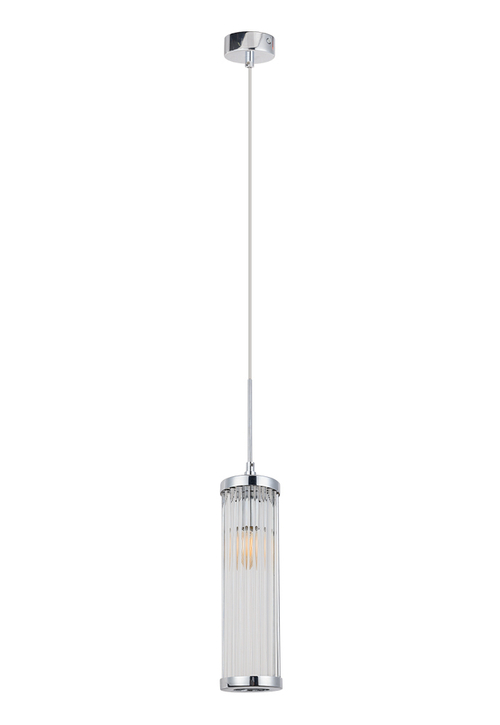 Подвесной светильник Crystal Lux TADEO SP1 D100 CHROME/TRANSPARENTE