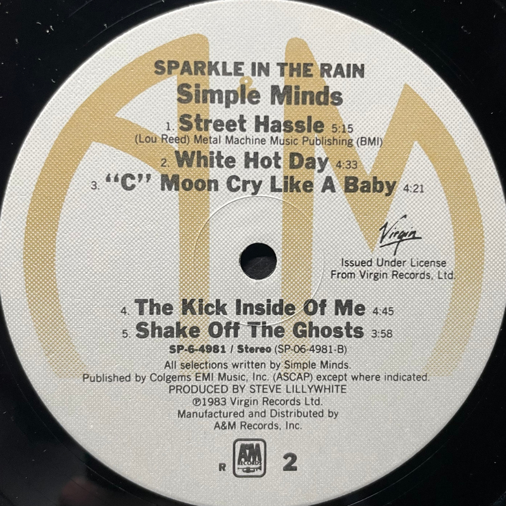 Simple Minds ‎– Sparkle In The Rain (США 1984г.)