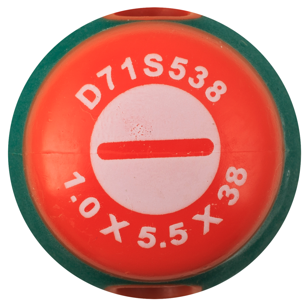D71S538 Отвертка стержневая шлицевая ANTI-SLIP GRIP, SL5.5х38 мм