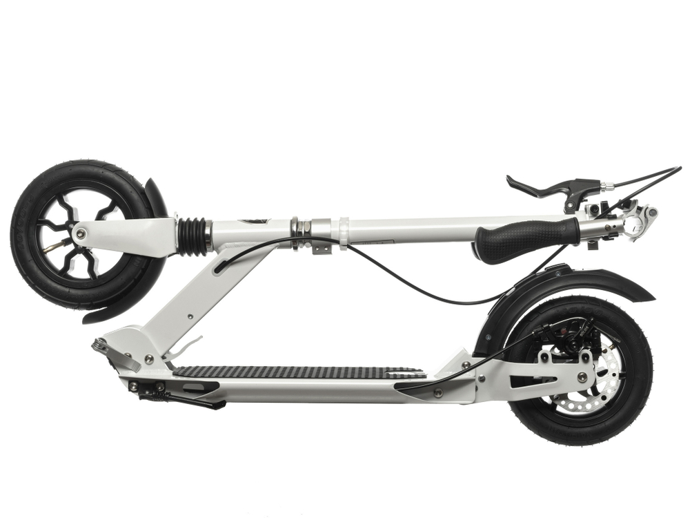 Городской самокат Urban Scooter Disc Aero White, (2024), вездеход, надувные колёса, с дисковым