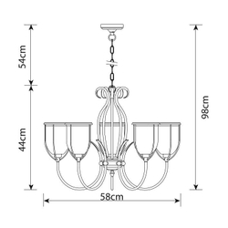 Люстра подвесная Arte Lamp Salvador A6351LM-5AB