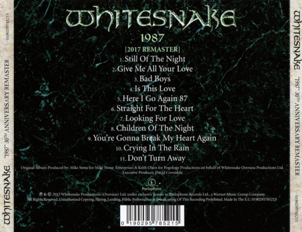 Whitesnake / 1987 (30th Anniversary Edition)(CD)