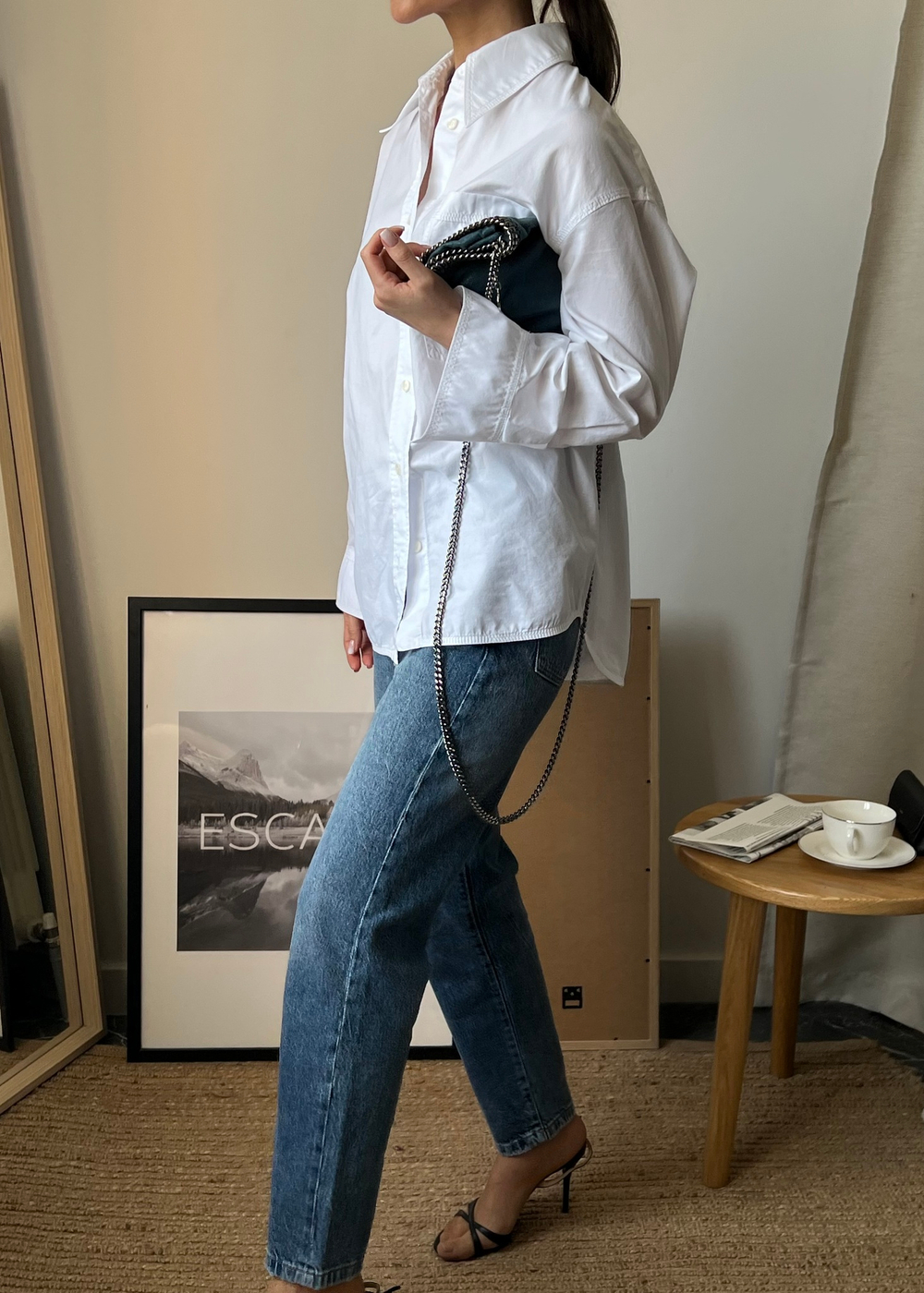 Хлопковая рубашка Zara, S