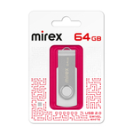 Флешка 64-GB MIREX MIREX SWIVEL белый USB-2.0