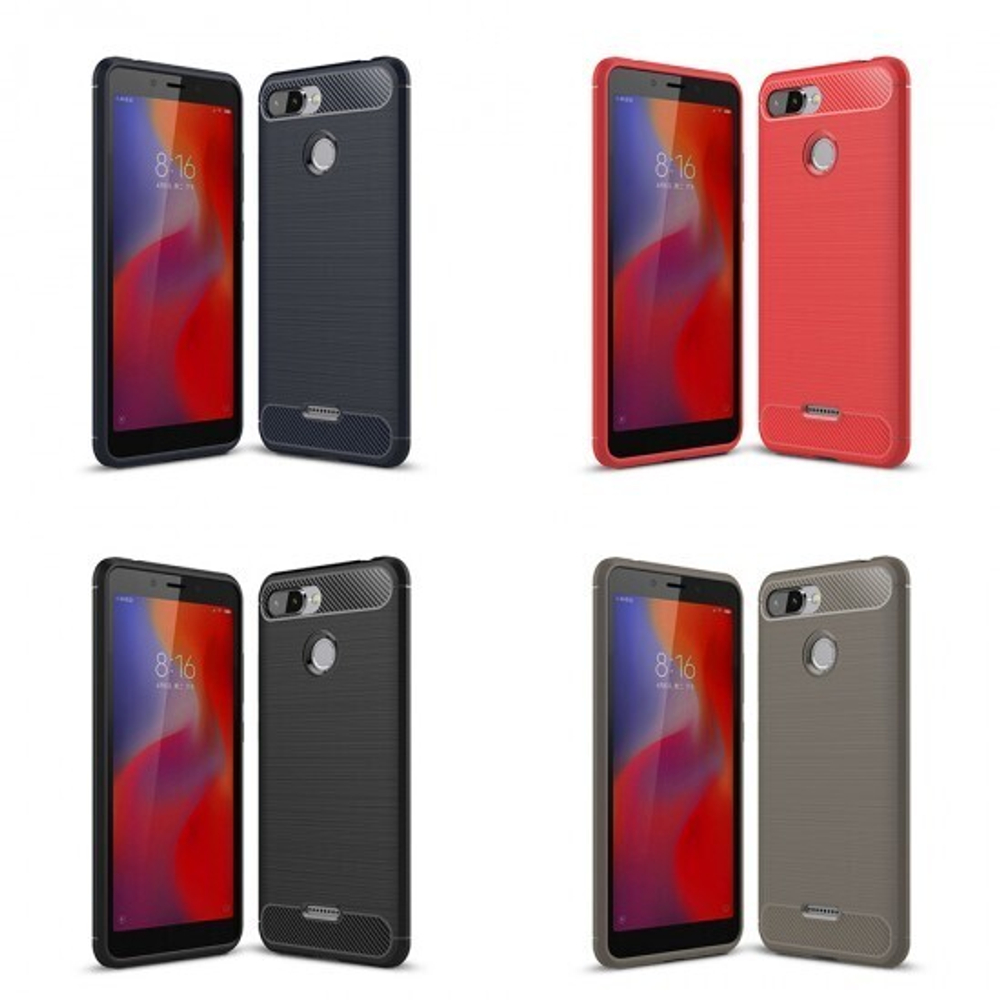 Противоударный чехол для Xiaomi Redmi 6, 009508 Серый