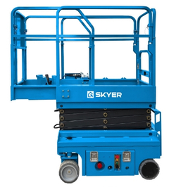 Самоходный ножничный подъемник с выдвижной платформой (узкая база) SKYER PL0524