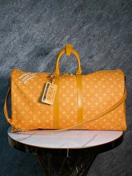 Дорожная сумка оранжевая дорожная сумка от Louis Vuitton Keepall Bandoulière 55 BP5-401079
